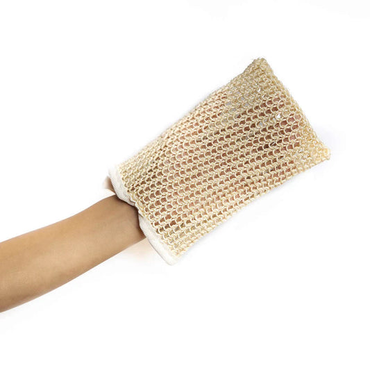 Sisal exfoliërende handschoen